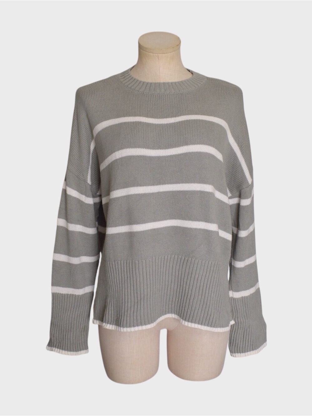 Sincerely Jules 100% Cotton Striped Oversized Sweater